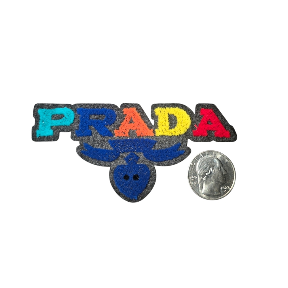 Designer Iron on Patch 3D Chenille Multi color